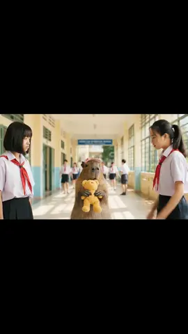Hành trình đi học của Capybara #capybara 
