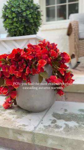 🍂✨ The perfect fall touch, this cascading faux plant brings all the warmth of autumn indoors without the upkeep. Layer it on a shelf, drape it over a mantel, or let it spill from a basket for that effortless cozy vibe. 🍁 #fallhome #fauxplants #cozyfall #autumndecor #fallstyle     