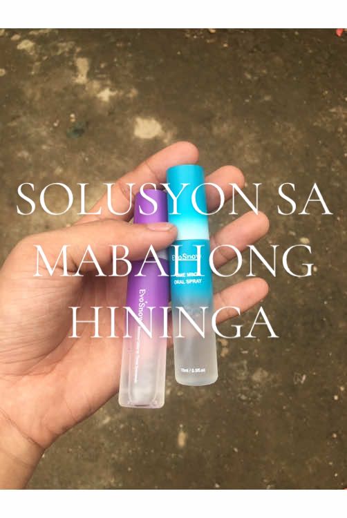 mabahong hininga? #mouthspray #oralspray #oralhygiene #mouthsprayfresh #evosnow 