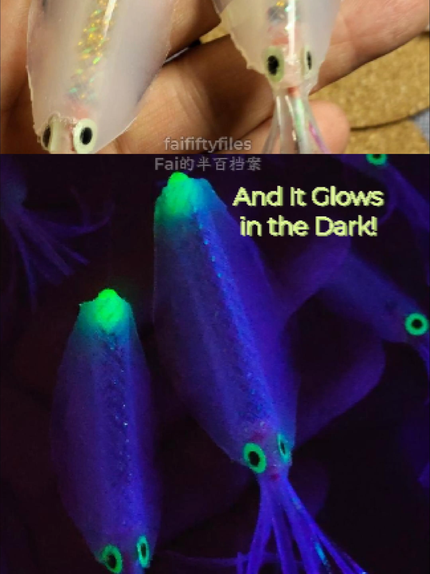 57 - Never Too Late to GLOW! EP12 | DIY Glow in the Dark Squid Lure 🦑✨ 57 - Never Too Late to light up the night! Saw a cool idea online and made it my own. This DIY squid lure GLOWS in the dark! 😎 Added luminous elements and luminous 3D fish eyes for extra effect. Can't wait to test it on a night trip! What do you think? #matakail #jigging #faififtyfiles #capcutmalaysia #sotong #ikan #squid #fishing #memancing #PancingMalaysia #Memancing #fishinghook #fishinglife #PancingLaut #fishinglure #fiftyandfishing #boatfishing #NeverTooLate