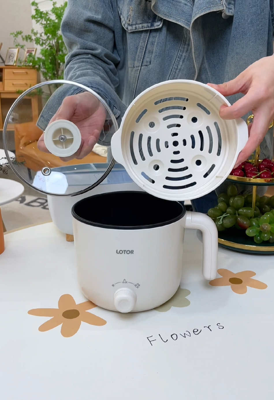 Nồi lẩu mini kèm giá hấp đồ tiện lợi #dogiadung #dodungnhabep #xh #cuahanggiadung247bn #reviewdogiadung #noilaumini 