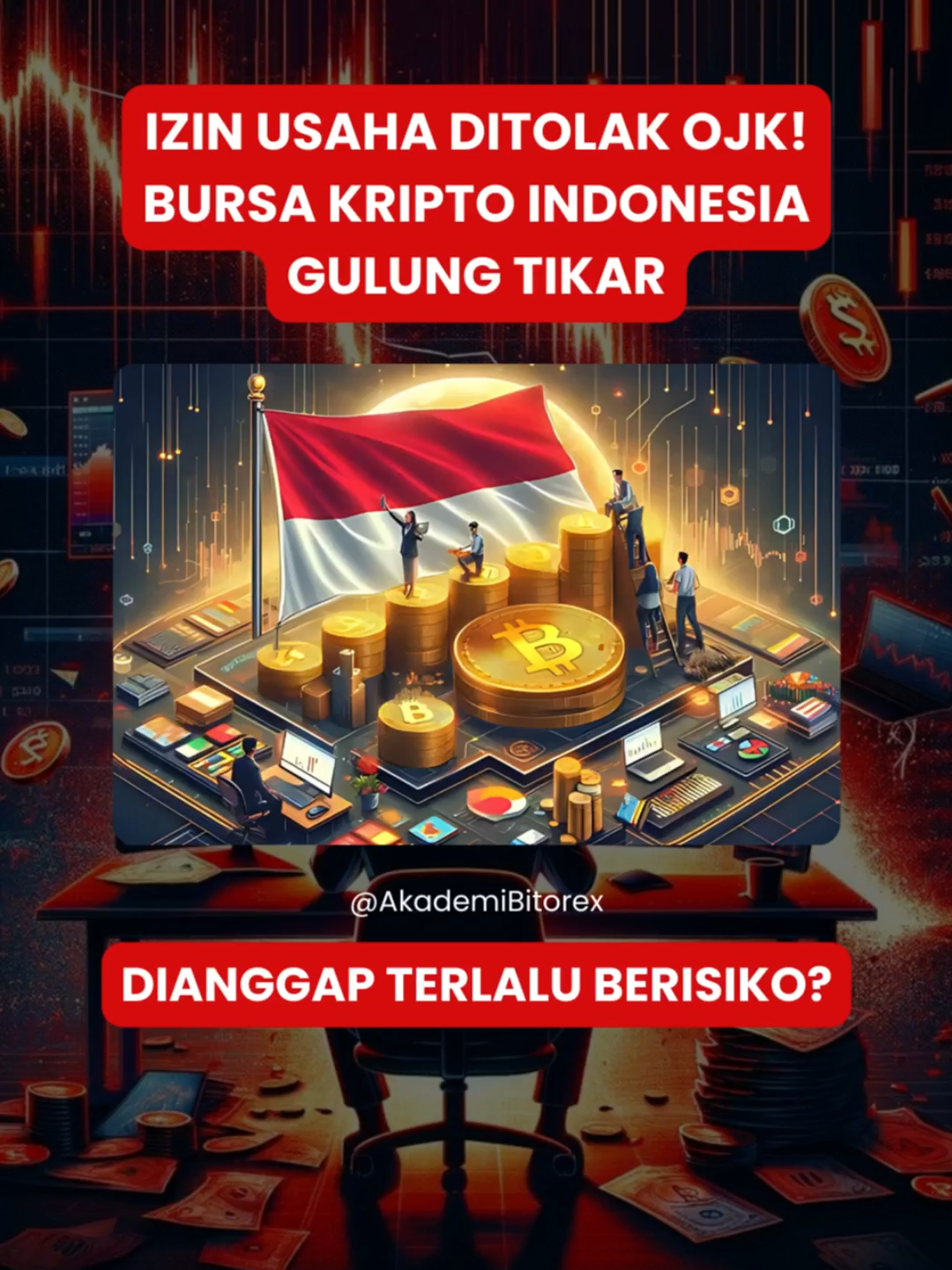 OJK Tolak Izin Usaha PT Bursa Kripto Indonesia, Keanggotaan Dibatalkan OJK menolak permohonan izin usaha PT Bursa Kripto Indonesia (BKI) sebagai Pedagang Aset Keuangan Digital pada 1 September 2025. Keputusan ini juga membatalkan tanda daftar BKI sebagai Calon Pedagang Fisik Aset Kripto. PT BKI diharuskan menyelesaikan kewajibannya sesuai hukum dan menyediakan informasi serta pengaduan untuk publik. PT Central Finansial X (CFX) juga mencabut keanggotaan BKI, mempengaruhi keberlanjutan operasionalnya. ‼️Disclaimer : Postingan ini hanya bertujuan untuk edukasi, Bukan ajakan membeli atau menjual aset #OJK #BursaKripto #AsetKripto #CryptoIndonesia #PerdaganganAset #RegulasiCrypto #KeputusanOJK #CryptoMarket #PerdaganganCrypto #fyp #AkademiBitorex #AkademiBitorex_Ltd