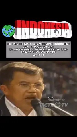 pilpres pertama dalam sejarah Indonesia!  SBY - JK masuk sebagai pemenang di pilpres pertama kali dalam sejarah Indonesia!  #indonesianwords  #pesonaindonesia #sbyjk #pemilu2004 #pemiluserentak #republikindonesia🇮🇩 #fypシviral #lewatberanda #xybca #fyp 