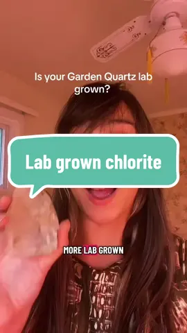 Lab grown vs natural chlorite / garden Quartz #onthisday #crystals #minerals #greenwitch
