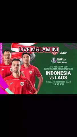 AFC U23 INDONESIA VS LAOS Live malam ini #liveindonesiavslaos #afcu23 #indonesiau23vslaosu23 #timnasgaruda #kualifikasiafcu23