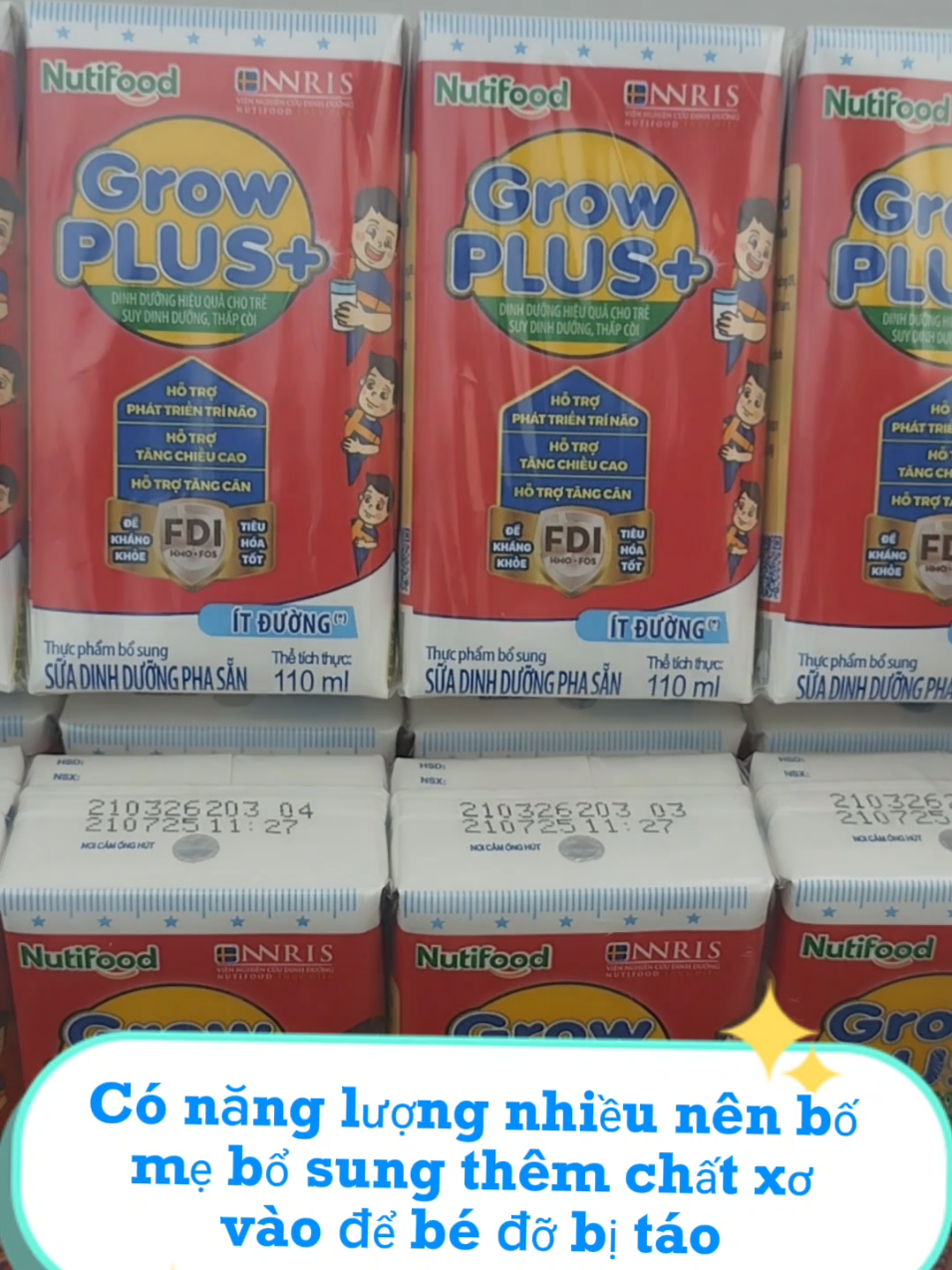Grow plus đỏ ít đường/có đường. hỗ trợ bé suy dinh dưỡng ,thấp còi .Ăn ko hấp thụ,Bổ sung thêm chất xơ trong quá trình dùng.Là sản phẩm quốc dân của Nutifood  #xuhuong #menabimsua #growplus #growplusdo #nutifoodgrowplus @Mẹ Na @Mẹ Na @Mẹ Na 