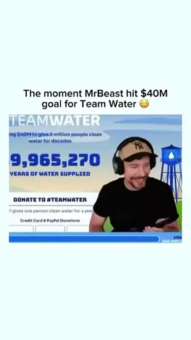 Mr Beast raised $40m for his #TeamWater project #mrbeast 