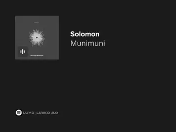 solomon // munimuni #munimuni #solomon #lyrics #fyp 