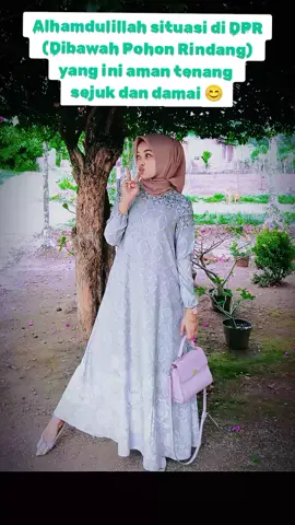 Alhamdulillah situasi di DPR (Dibawah Pohon Rindang) saat ini aman tenang sejuk damai 😊 #fyp #berandatiktok #affiliate #dpr #ootdhijab 