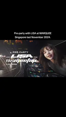 Pre-party with LISA at MARQUEE Singapore last November 2024.  #BLACKPINK #LISA #LALISA #LLOUD #fyp 