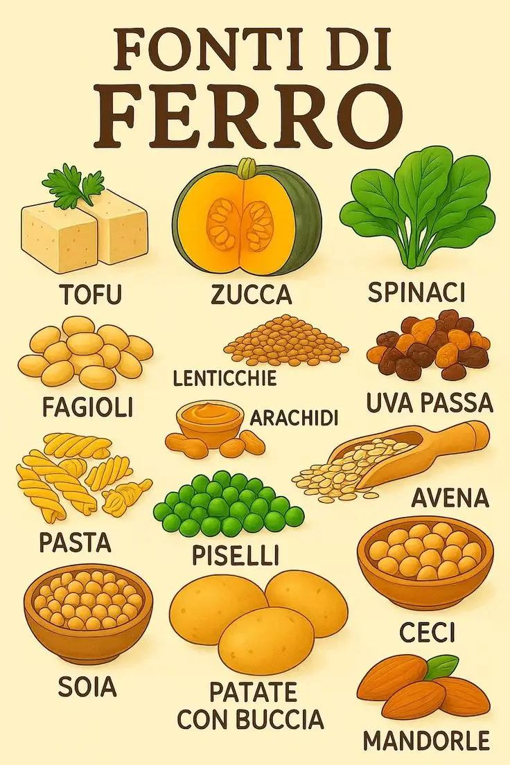 Ecco gli alimenti con maggior fonte di ferro che puoi assumere. #mangiaresano #tiktokfoods #perte #ricettefacili #SalvaIlVideo 