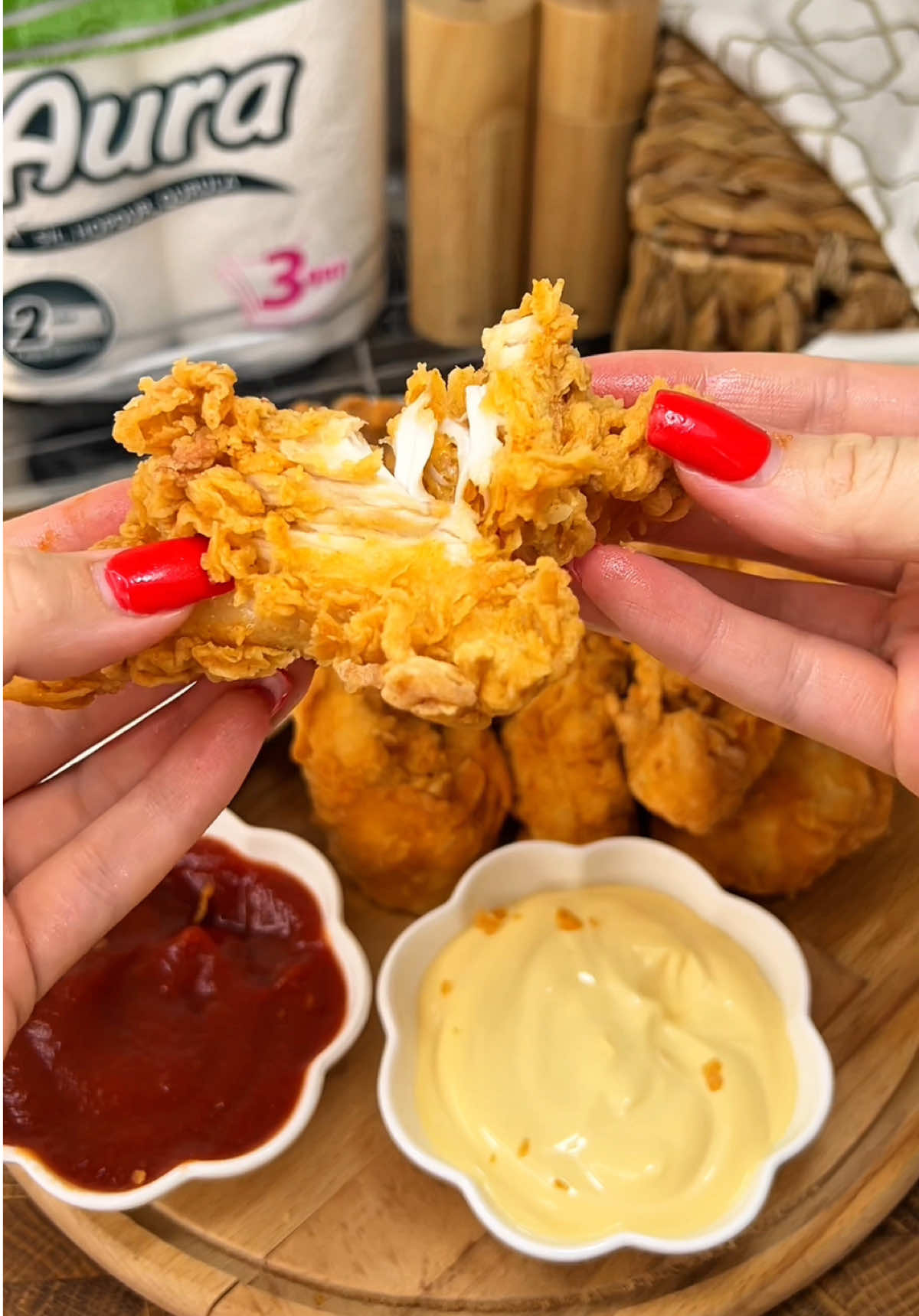 KFC toyuq stripsləri😍🤌 1 kq toyuq filesi  1 stəkan un 1 stəkan su 2 ədəd yumurta 1 x.q duz 1x.q paprika Duru yağ  #kfc #chicken #keşfet #az #keşfetbeniöneçıkar 