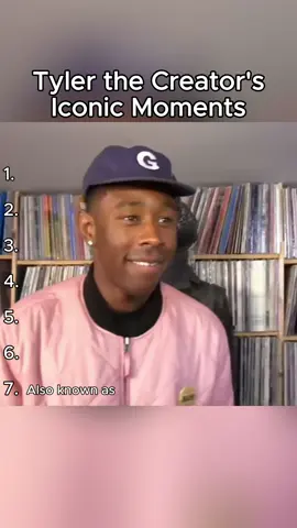 Tyler the Creator's Iconic Moments  #tylerthecreator #fyp 