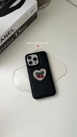 Replying to @︎ ︎︎ cherry leather case 🍒 #case #phonecase #iphonecase #cutephonecases #fyp 