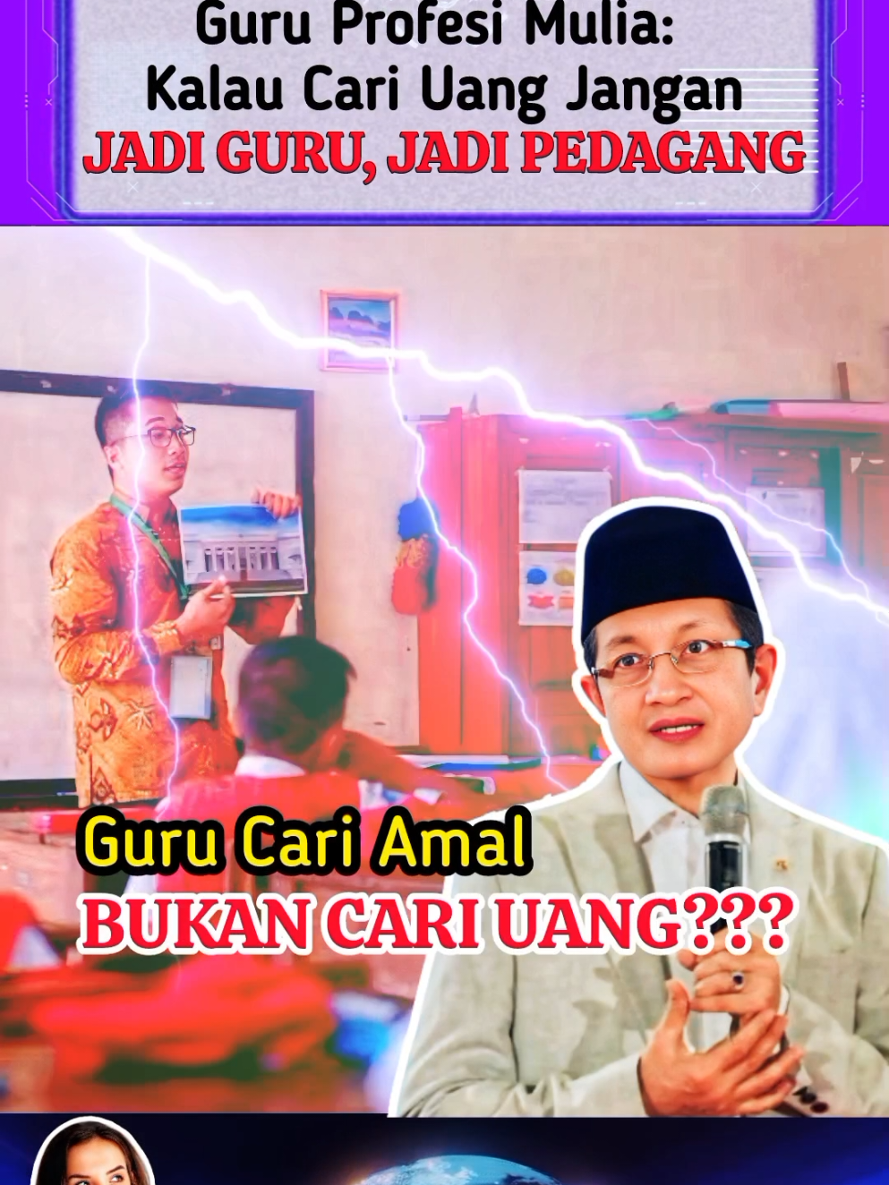 Menag: Kalau cari Uang jgn jadi Guru, Jadi Pedagang ⁉️