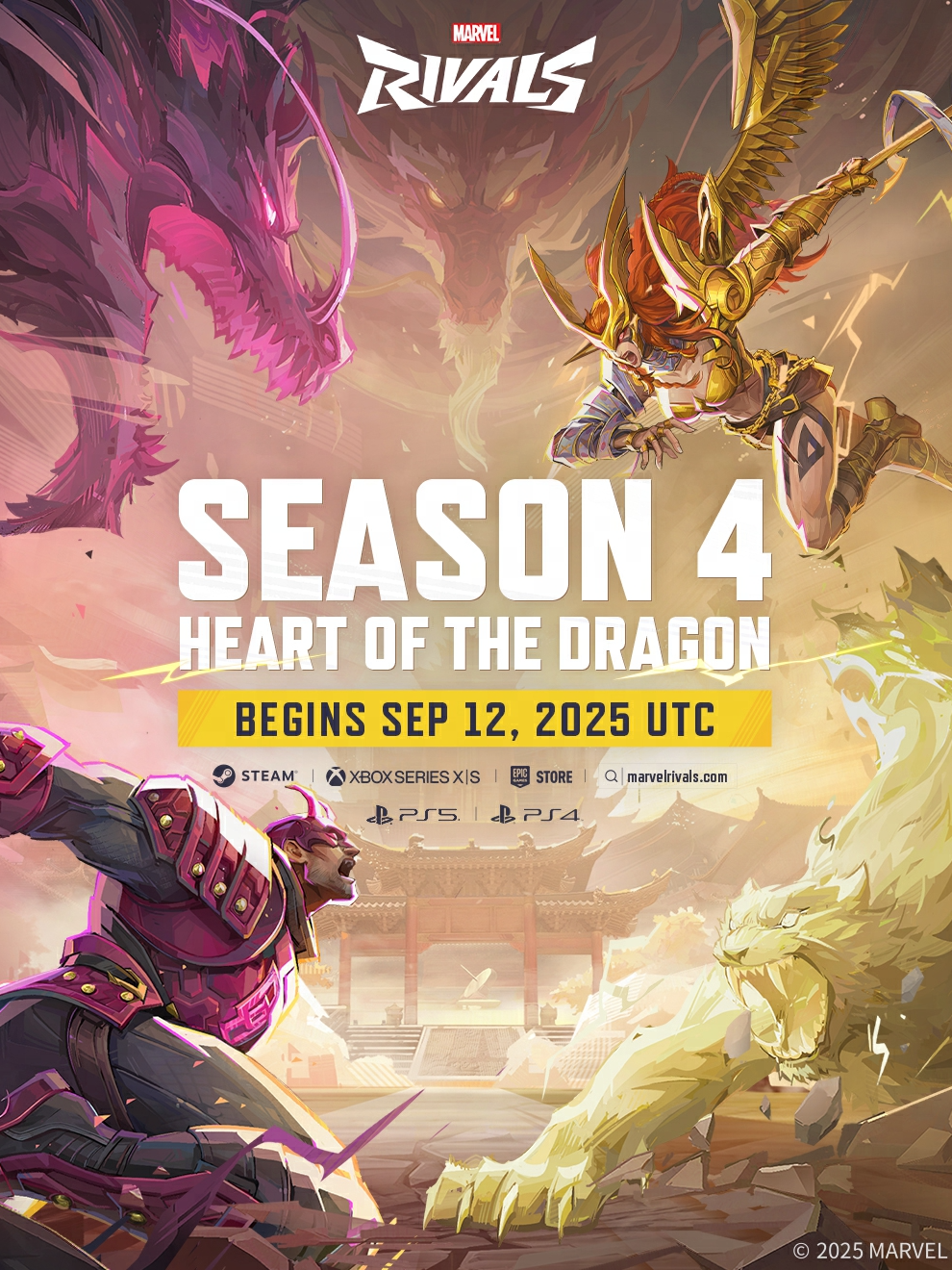 Season 4: The Heart of the Dragon Official Trailer | Clashes unfold Sept 12, 2025 | #MarvelRivals