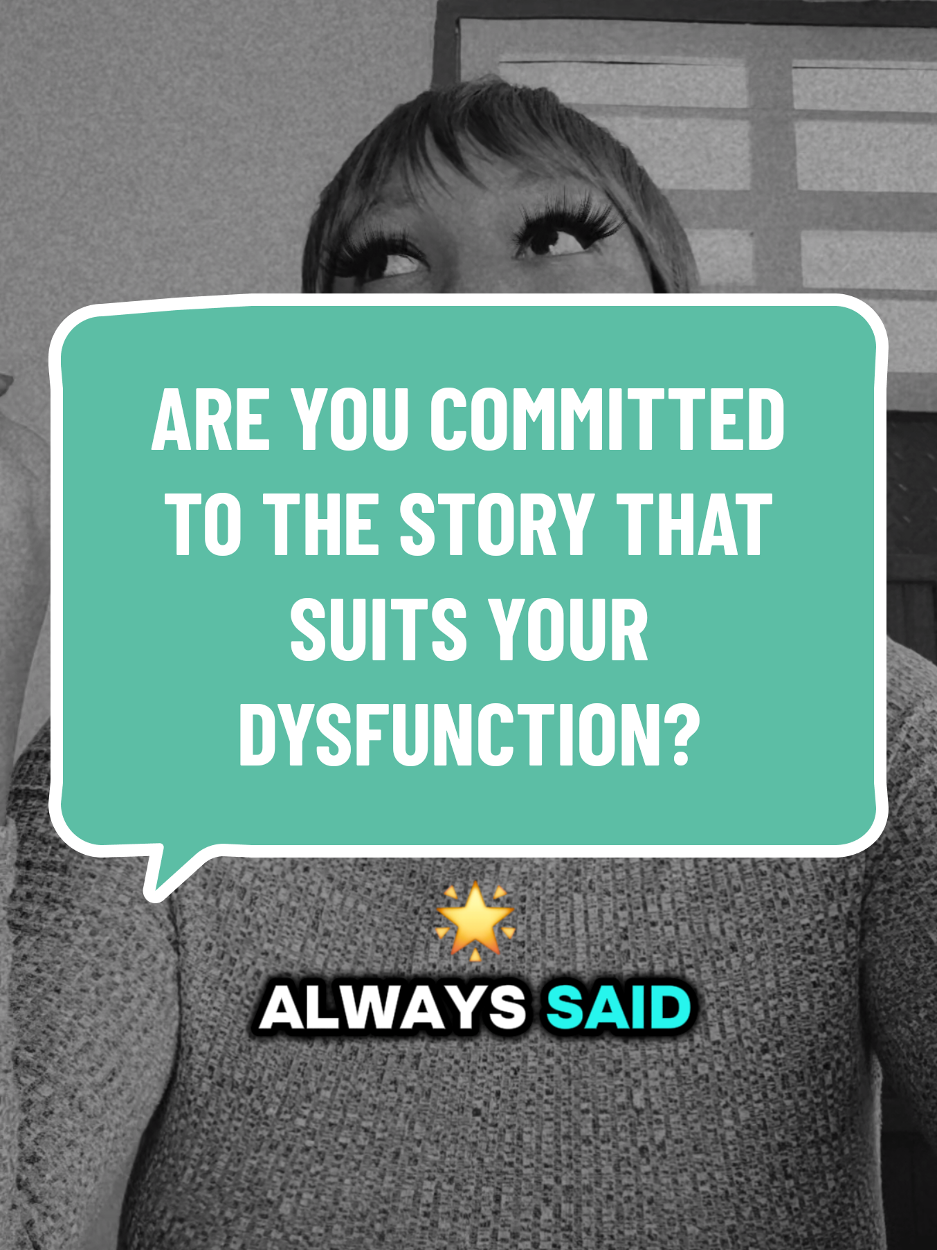 ARE YOU COMMITTED TO THE STORY THAT SUITS YOUR DYSFUNCTION? #inspiration #motivation #HealingJourney #healingtiktok  #God 