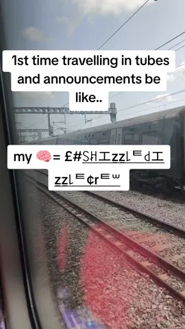 when you travel in UK tubes,the announcements are tongue twisters and brain freezers #Uktrain #tiktokuk🇬🇧 #fyp #viral #trending 