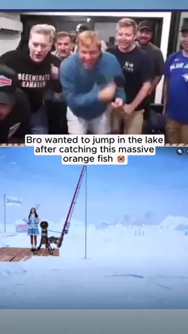 Bro wanted to jump in the lake 