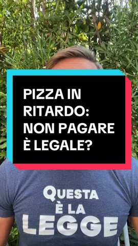 Se il tuo piatto arriva in ritardo o non arriva proprio e tu hai perso la fame, puoi alzarti dal ristorante senza pagare nonostante hai già ordinato? Se ti portano la pizza dopo un’ora e mezza puoi evitare di mangiarla e andartene? #legge #consumatore #ristorante #pizzeria #pizzerie   