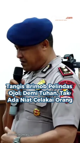 Danyon Resimen IV Korps Brimob Polri Kompol Cosmas Kaju Gae menangis usai menjalani sidang etik, Rabu (3/9/2025). Dalam sidang itu, Cosmas dijatuhi hukuman Pemberhentian Dengan Tidak Hormat (PTDH). Cosmas mengaku tak ada niat untuk mencelakai Affan Kurniawan, driver ojol yang tewas dilindas kendaraan taktis Brimob pada Kamis (28/8/2025). Sidang yang digelar  Komisi Kode Etik Profesi Polri (KKEP) ini berlangsung di Gedung Transnational Crime Coordinating Center (TNCC) Polri mulai pukul 09.00 WIB. Kreatif: Nabilla Mutiara Produser: Reza Kurnia Darmawan + #AffanKurniawan #Brimob #Polisi #Jakarta ##Cut