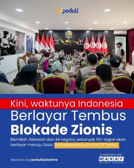 Inilah saatnya!  Indonesia menjadi salah satu dari 44 negara yang berlayar menuju Gaza, membawa amanah umat dalam misi kemanusiaan Global Sumud Flotilla. DT Peduli pun ikut serta, menjadi bagian dari ikhtiar besar menembus blokade laut dan menyampaikan bantuan langsung kepada saudara-saudara kita di Gaza. Kita doakan perjuangan ini dimudahkan Allah, dan jadi jalan sampainya pertolongan untuk mereka yang saat ini masih terluka. Sahabat Peduli... Jangan berhenti berdoa dan mendukung perjuangan ini, karena setiap dukunganmu adalah napas baru bagi saudara-saudara kita di Gaza. Tunjukkan kepedulianmu melalui www.dtpeduli.org/pedulipalestina! _____________________ > Kini, Swadaya hadir 100% versi digital agar lebih praktis, cepat, dan ramah lingkungan. Untuk mengakses dan membagikannya, silakan gunakan link berikut:  > dtpeduli.org/swadaya > Ikuti saluran DT Peduli di WhatsApp: https://whatsapp.com/channel/0029Vb4yYof4NVikLqU0mm2R #ntb #sosial # #kemanusiaan #fypdongggggggg #humanity #fyppppppppppppppppppppppp #dtpeduli #sumbawa #mataramtiktok #mataram #lomboktiktok #fypツ #lombok #fyp #fypシ゚viral🖤tiktok  #dtpedulintb  #fypdong #fypp #indonesia #viral #viralvideo #viraltiktok #bahagia #bahagiaitusederhana #bahagiaselalu #syukur #sedekah #hijrah #donasi #infaq 