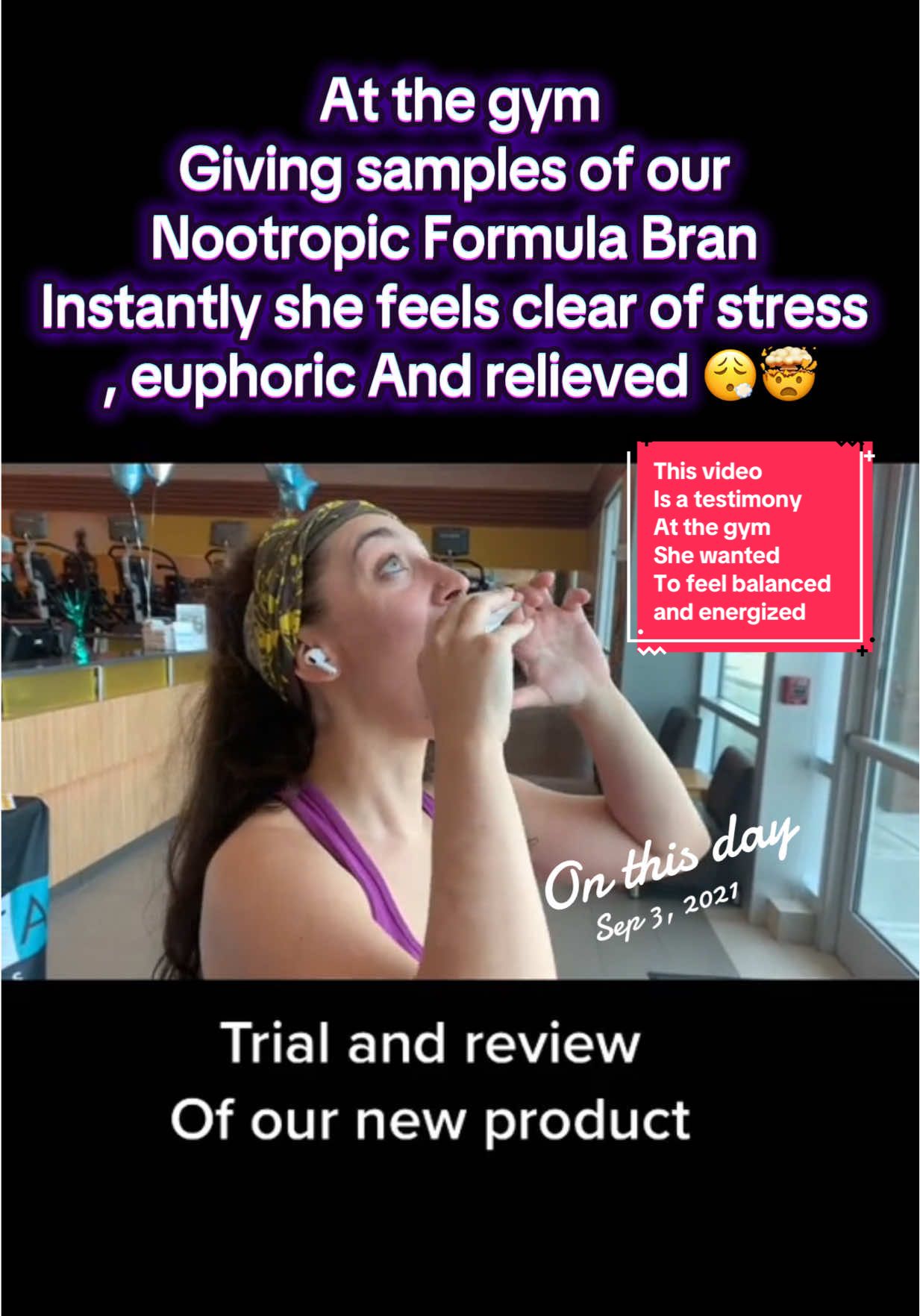 #onthisday #LIVE #wellnesstips #StressRelief #workoutmotivation ever wanted to know how to get that natural synergy throughout the day using natural ingredients. This girl was tired from after a long workout with the gym and she was about to buy an energy drink, and I gave her something different in a single snap she felt euphoria energy clarity and focus and a boost of mood support, helping her with her stressed out muscles and joints. 