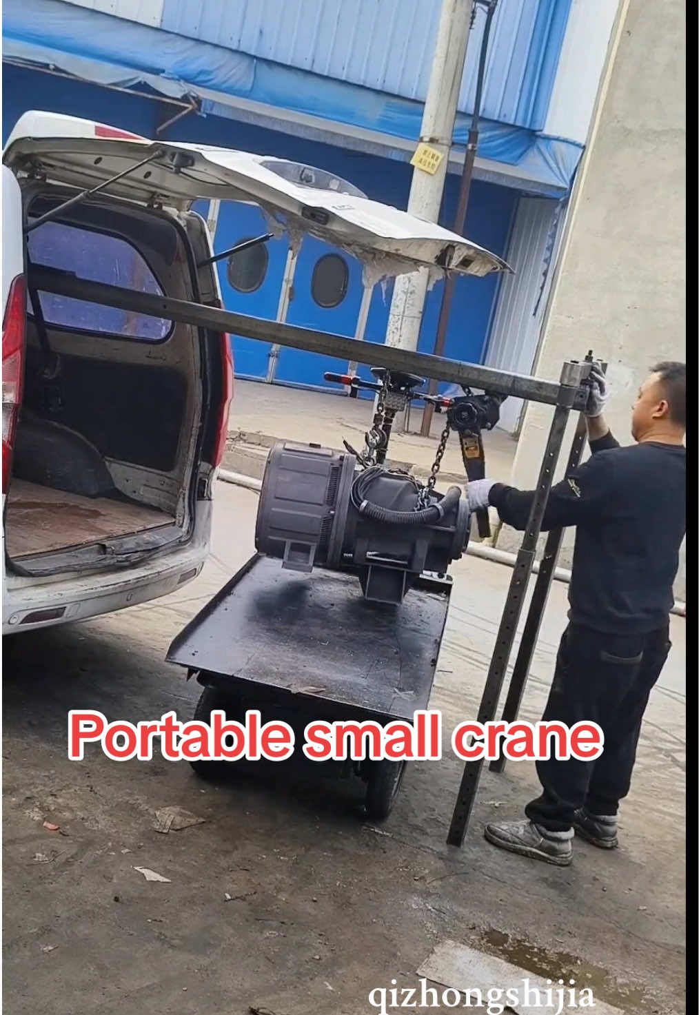 #Portable small crane#Gantry crane with unequal legs / Uneven-leg gantry crane#Stair-climbing small hoist / Portable stair-climbing hoist