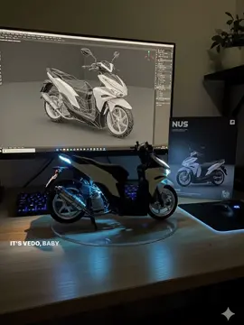 📢CHATGPT 1.Open Chatgpt 2.Upload Photo 3. Enter prompt Prompt: Use the motorcycle model to create a 1/7 scale commercialized figure of the scooter in the illustration, in a realistic style and environment. Place the figure on a computer desk, using a circular transparent acrylic base without any text. On the computer screen, display the ZBrush modeling process of the figure. Next to the computer screen, place a ICPH Upland toy packaging box printed with the original artwork. #makeitviral #CapCut #click #fyp 