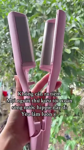 Máy uốn tóc xoăn sóng nước hippie xinh lắm nha mấy bà#mayuontoc#maylamtochippie#mayuontocxoansongnuochippie#xuhuong# @hong minh 