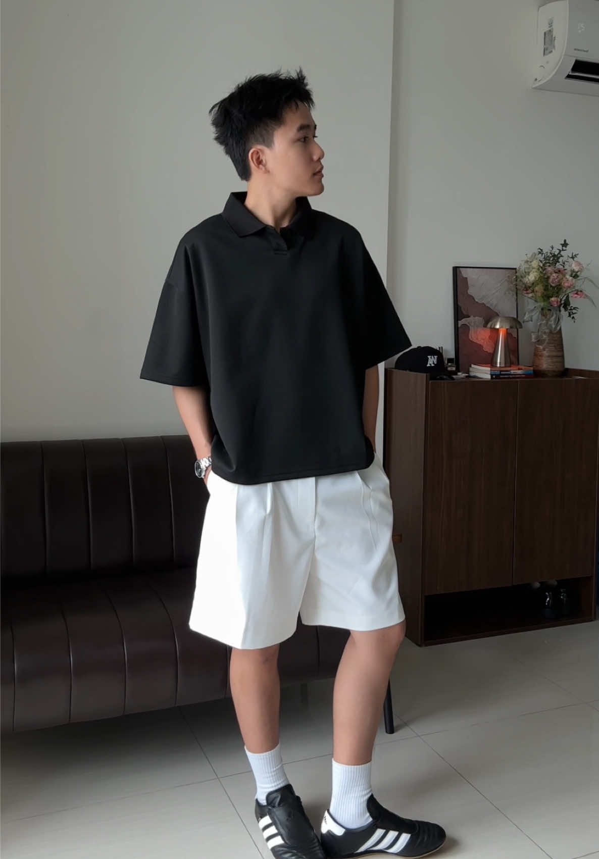 polo đen basic nè #thebadgod #outfit #fyp 