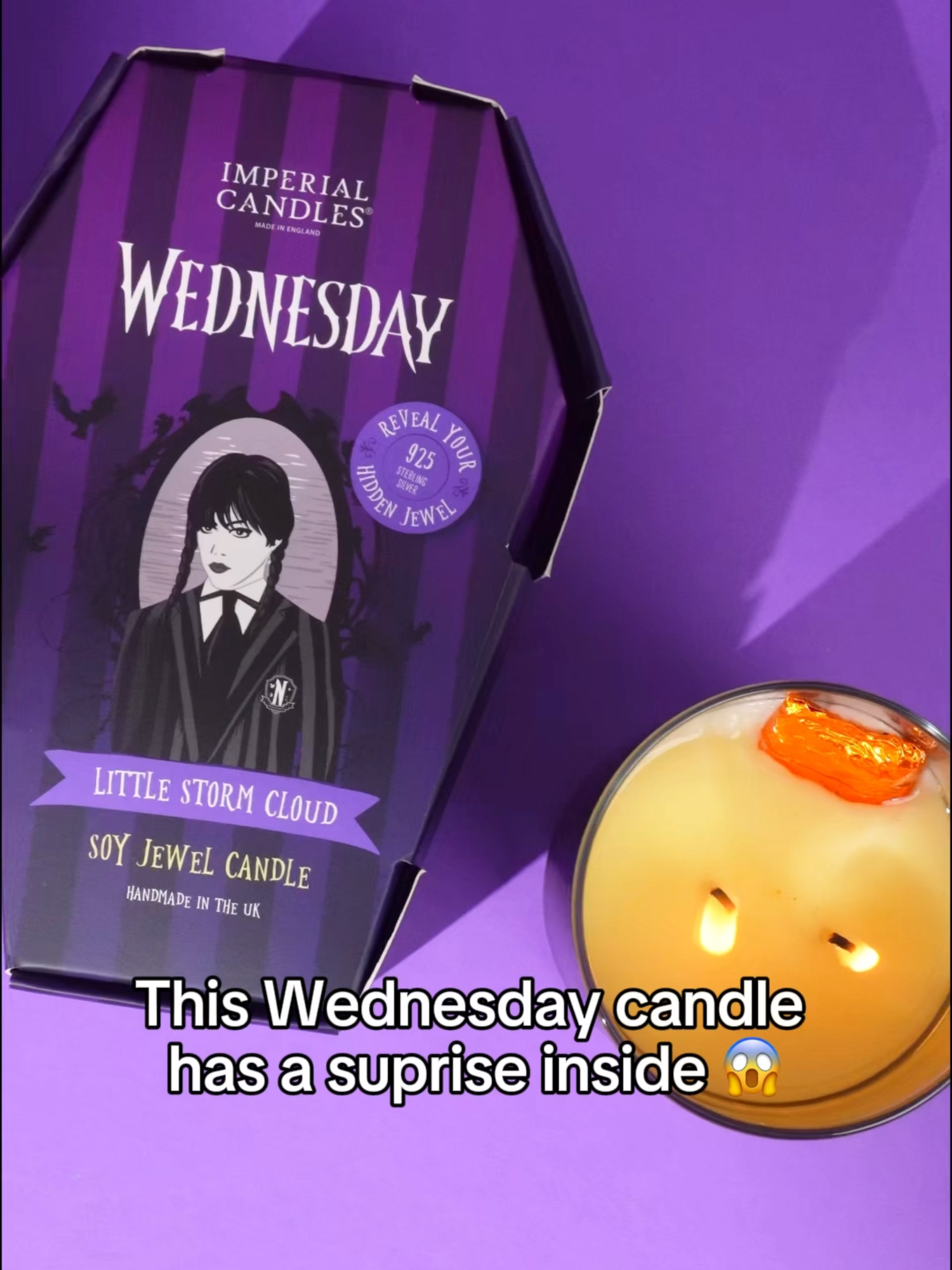 This is the perfect candle for every Wednesday fan! 🕯️🖤 Who else is excited to watch Series 2 Part 2?! We’re still not over that cliffhanger… 👀✨ #imperialcandles #WednesdayFans #bestcandle #wednesdaygift #wednesdayseason2 #wednesdayseries