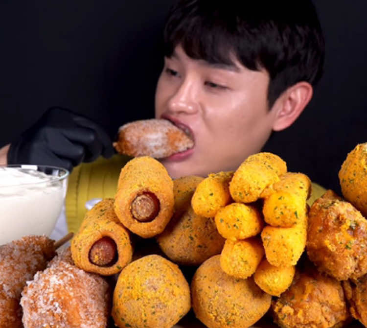 Cheese Ball Cheese Stick Sugar Corn Dog Chicken Legs MukBang! #asmr #food #FoodLover #koreanfood 