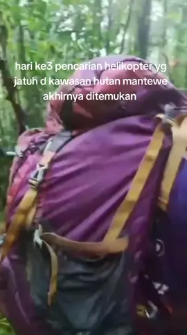 8 korban dinyatakan meninggal semua 6 terbakar 2 masih utuh diduga helikopternya meledak d atas dan ekornya pisah dari badannya#helikopterditemukan#kawasan gunung raya#xybca #
