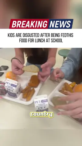 Kids are disgusted after being fed this food for lunch at school #foryou #news #greenscreen 