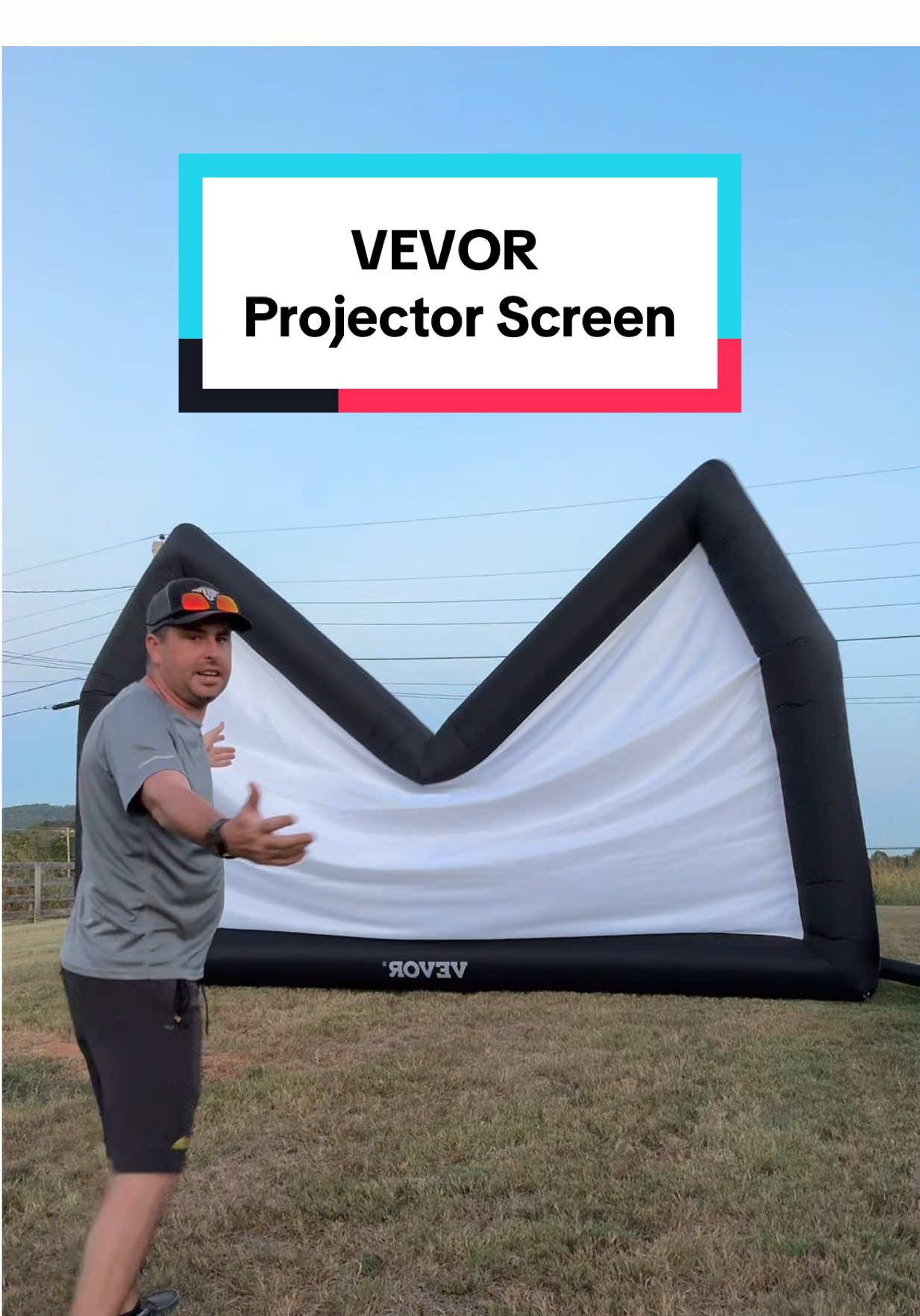 VEVOR Inflatable Projector Screen #projectorscreen #inflatableprojectorscreen #outdoorprojectorscreen #projectorscreenforoutside #vevor @Vevor_US @vevor shop 