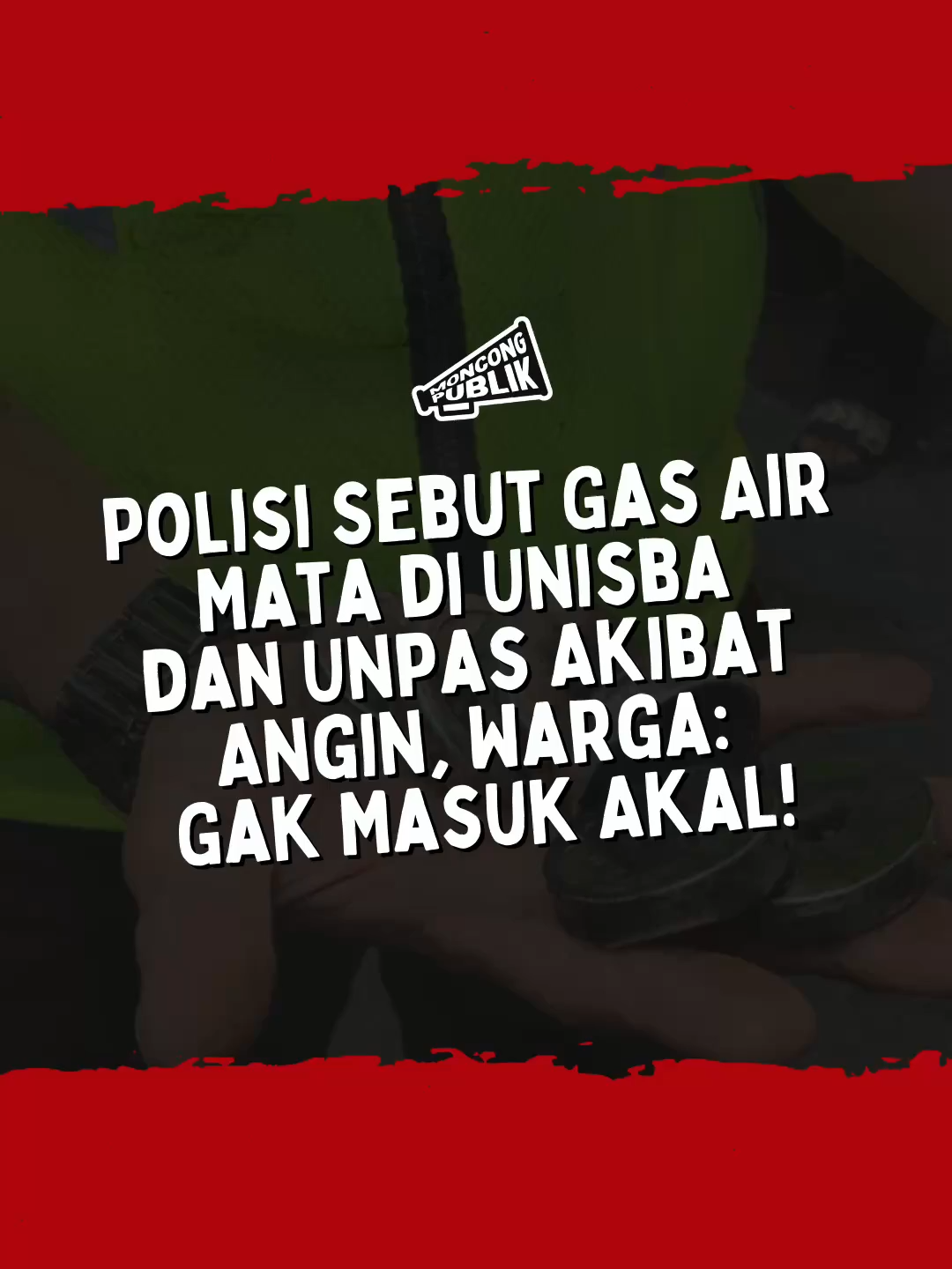 Warga ramai-ramai angkat suara terkait tindakan represif aparat di Unisba dan Unpas kemarin. Pernyataan polisi yang berkilah bahwa gas air mata sebenarnya tidak ditujukan ke sana, tapi terbawa oleh angin, dianggap mereka seperti kebohongan besar yang meremehkan akal sehat.    Padahal faktanya, banyak korban merasakan sesak, panik, dan trauma akibat gas air mata.    Masa sekelas polisi justru menyalahkan angin untuk menutupi tindakan represifnya? #moncongpublik #pdiperjuangan #fraksipdiperjuangan #polisi #unisba #unpas #angin #demokrasi