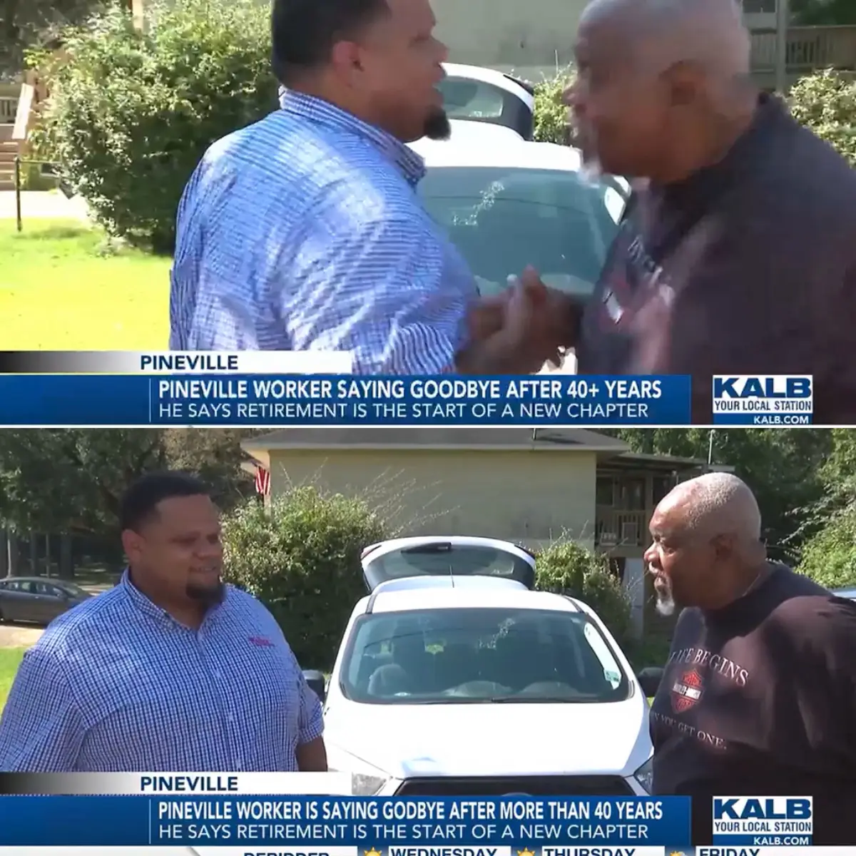 🚨🚨🚨[KALB News Channel 5 always delivers when I call on them] This story needed to be covered in today’s world, because longevity is becoming more & more extinct  as time goes on. Young people need to hear stories like this about long-term careers and goals because most  of them only think about a quick come up or instant success! If this story inspires anybody to think about their long term goals it served it’s purpose. Quick favorite moment with D.Brown (TRUE STORY) One day he said “Dwayne in this business take care of people and your name because everything will be a circle and you will start to see how what you do on today connects you with people on tomorrow”. 💎💎 I had to share that WISDOM ON WEDNESDAY‼️Moral to this story… Everyone needs a good example & mentor💯 If anyone missed the segment , the link will be in the comments. Thanks Dennis J Brown for all great stories and knowledge you poured into me🤞🏽1️⃣0️⃣0️⃣ ##retirement##wisdom##thankyou##mentor##wisewords 