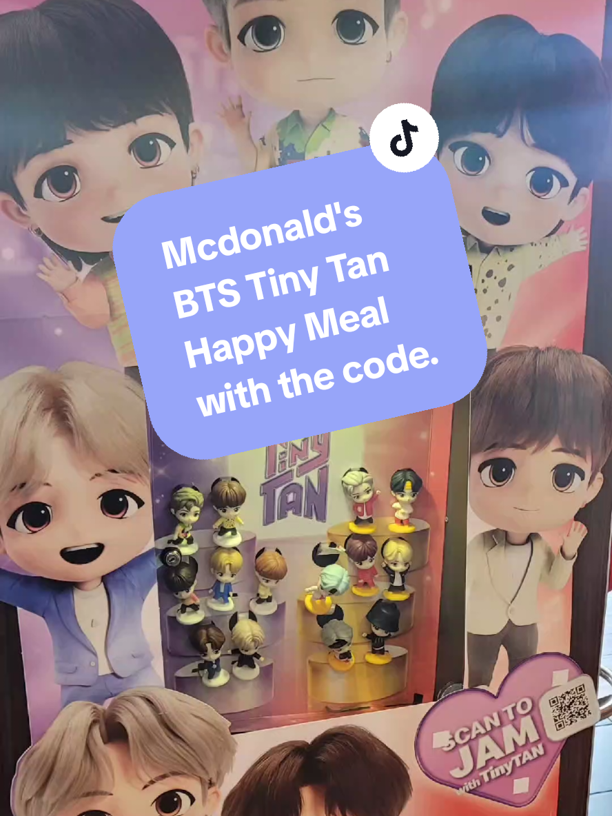 Unboxing my BTS TINY TAN. Don't forget to read the card it comes with & scan the barcode to play the game. @BTS @McDonald’s #bts #btsarmy #tinytan #mcdonalds #kpopfyp 