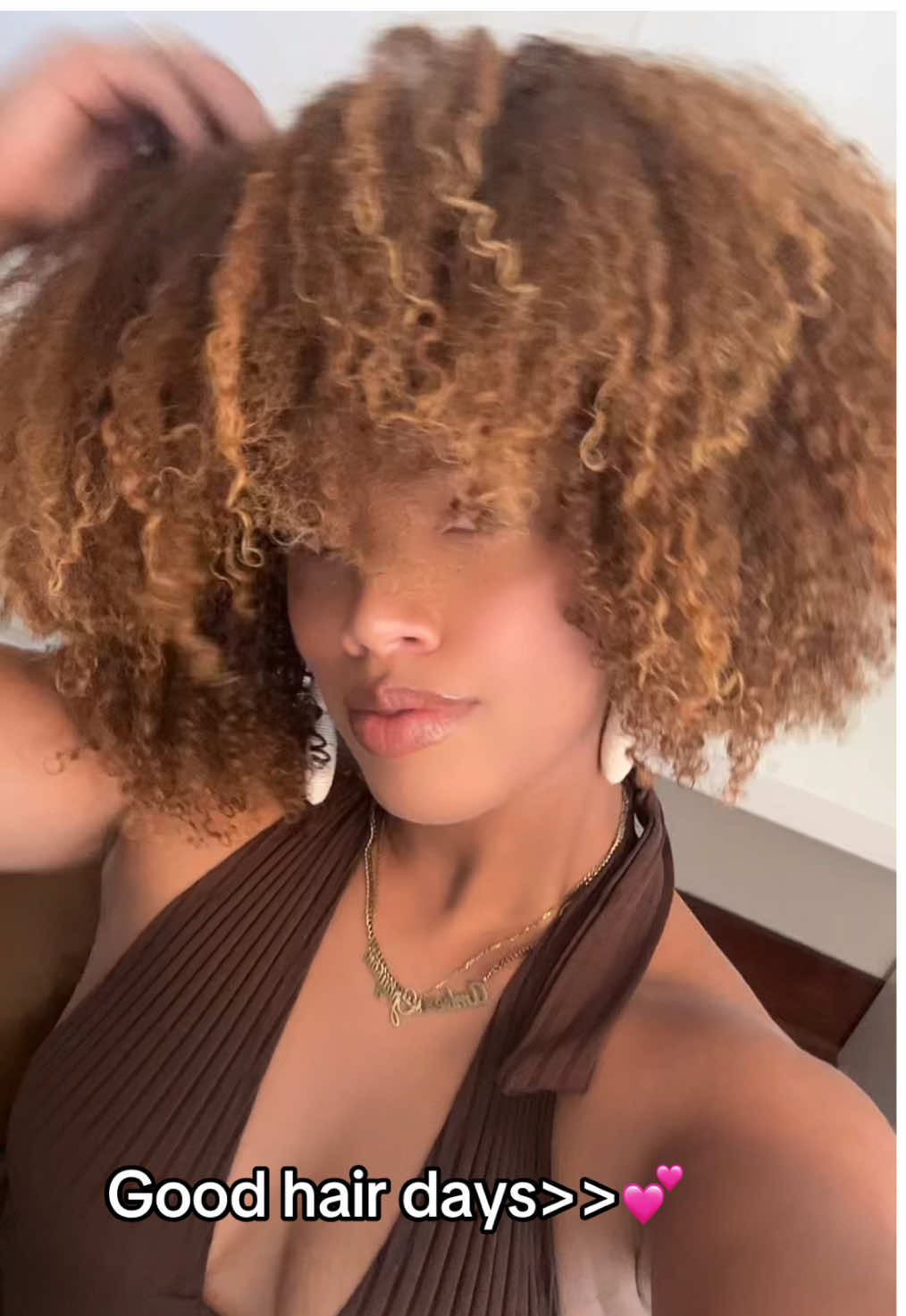 Love a good hair day and the bonus is using a new product and it works wonders on my hair #curlyhair #curlyhairroutine #curls #fyp #type4hair 