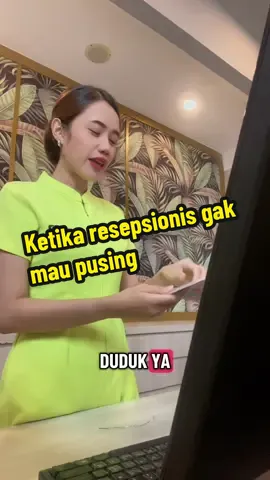 Sering banget kek gini, padahal dalam proses checkout, harus memerlukan waktu untuk dilakukan pengecekan kelengkapan kamar nya#resepsionishotel 