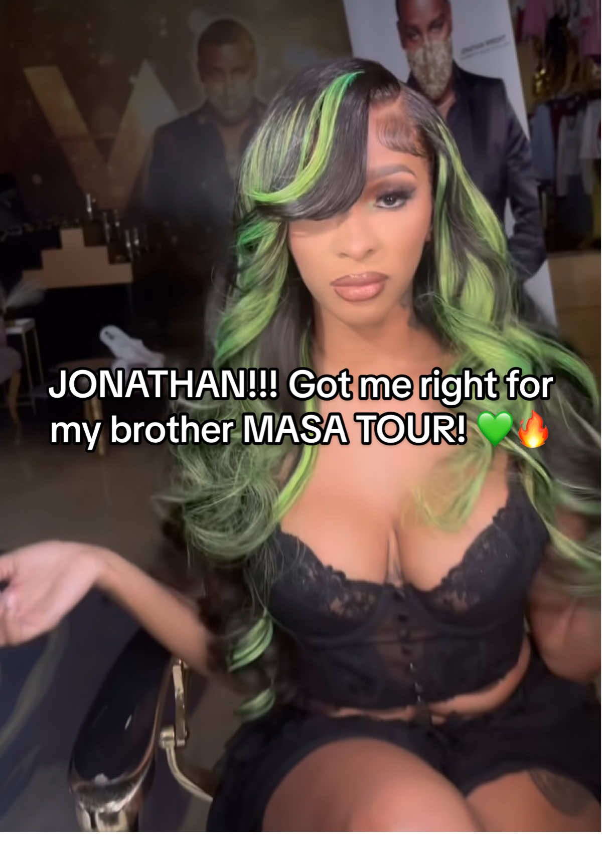 Yall the transformation was so tea he did that & it’s a 1 stop shop. 👌🏽💚🔥 #MASATOUR