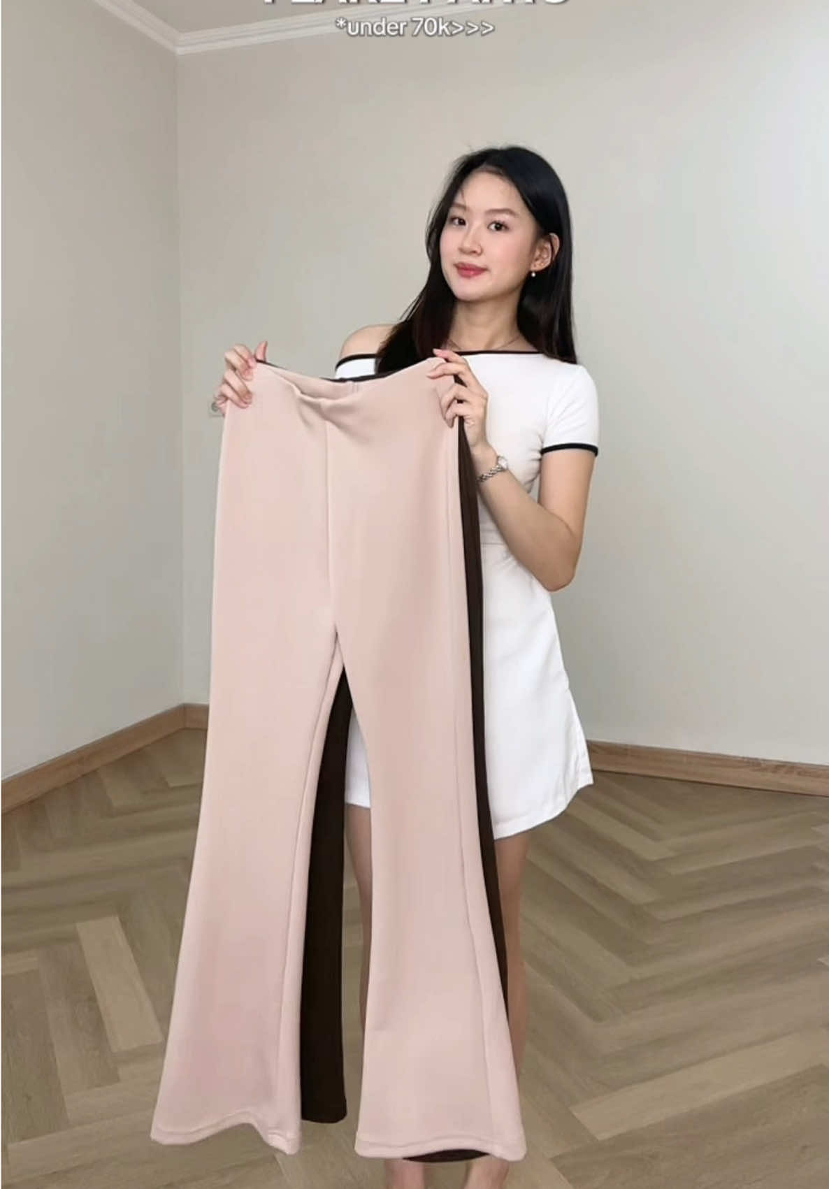 rekomendasi celana flare pants yang affordable & cakep 😍☑️  #flarepants #celanaflare #celanacutbray #celanawanita #racunoutfit 