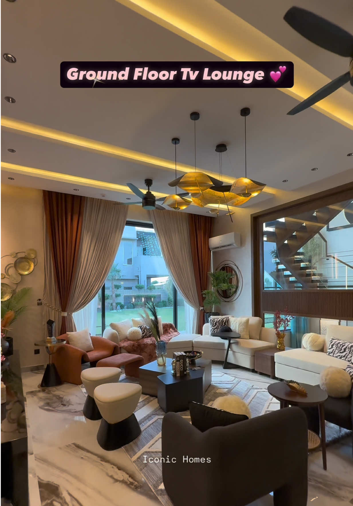 🛋️ Ground Floor Lounge Tour! ✨ Spacious. Elegant. Perfect for gatherings 💎 Part of this 2 Kanal Fully Furnished Luxury House featuring: ✅ Stylish Lounge | ✅ Home Cinema | ✅ Swimming Pool | ✅ 6 Bedrooms 💰 Demand: 32 Crore 📍 DHA Phase 6 – Block K 📲 0300-8542488 (WhatsApp only) ⸻ 🔑 Hashtags (): #DHALahore #IconicHomesDHA #LuxuryHouseLahore #GroundFloorLounge #LuxuryLiving #ModernHouseDesign #HouseForSale #DreamHomePakistan #FullyFurnishedHouse #LuxuryInterior #SwimmingPoolDesign #HomeCinema #LuxuryHomeTour #LahoreRealEstate #DHAHouseForSale 
