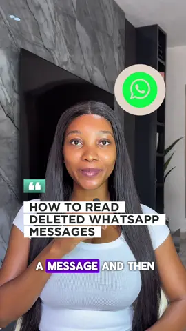 Here’s how to see deleted messages on WhatsApp! #whatsapp #iphone #tiktok #fyp #tiktoknigeria 