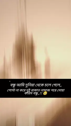বন্ধু আমি দুনিয়া থেকে চলে গেলে পোস্ট না করে দুই রাকাত নামাজ পরে দোয়া করিস বন্ধু #tiktokbd #india #viral #tiktok #@TikTok Bangladesh 