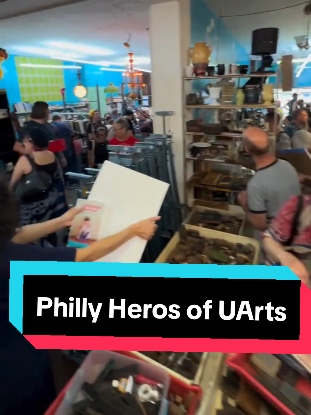When UArts closed, Thunderbird Salvage (@Thunderbird Salvage ) saved student work, supplies, and stories from being lost forever. Philly showed up for its artists. #phillyart #artcommunity #uarts #artiststory #supportlocal 
