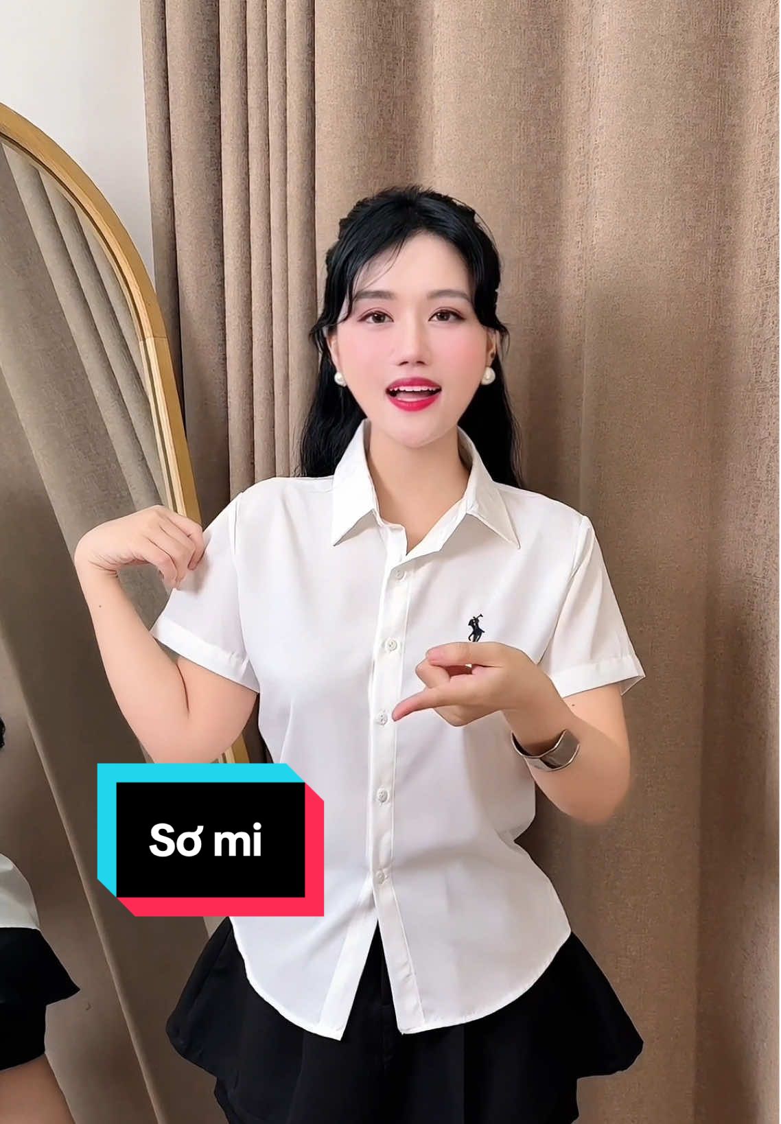 Áo Sơ Mi Ngắn Tay Nữ Nhiều Màu #aosomi #somingantay #viral #trending #xuhuong 
