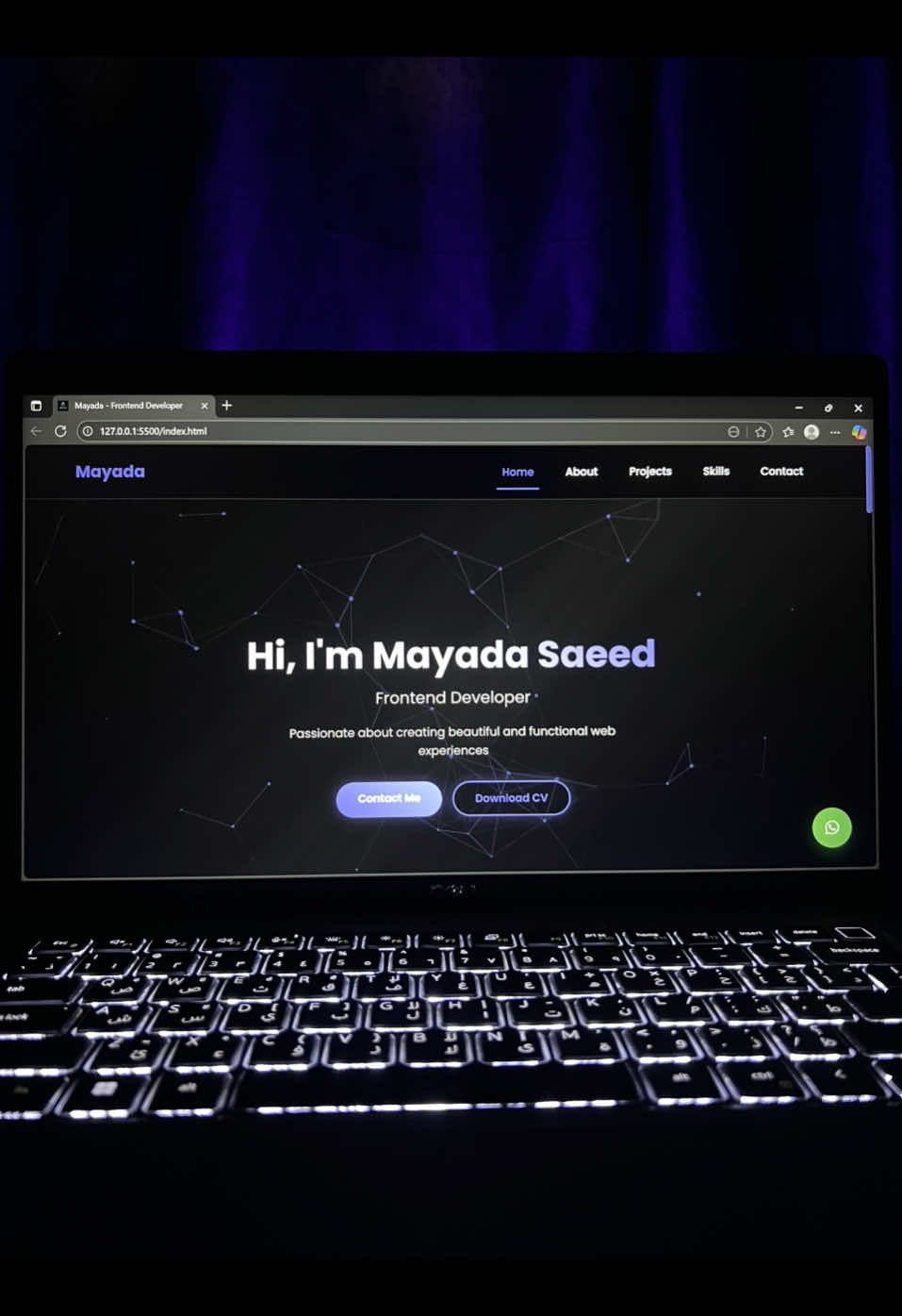 Professional portfolios don’t need selfies, they need skills 🤩💜💜💜#lifecodee #fyp #programming #developer #website 