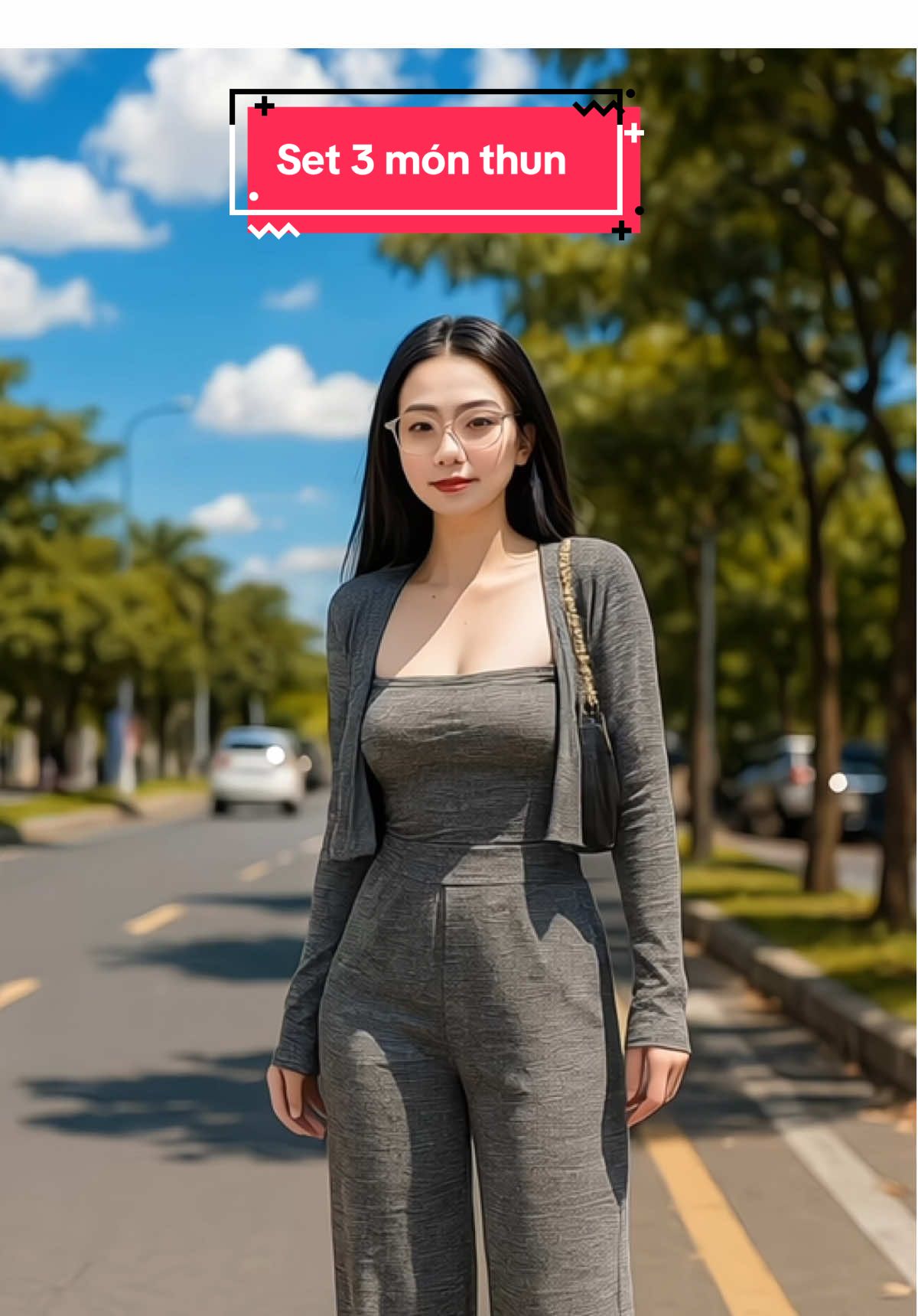 Set 3 món mặc xinh hết nác #xuhuongtiktok #hangshoping #viral #ao #aoxinh #xuhuong 